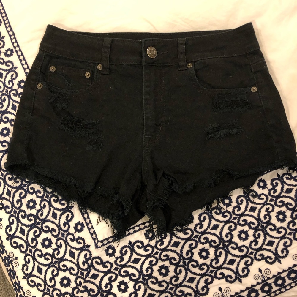 American Eagle high wasted distressed shorts